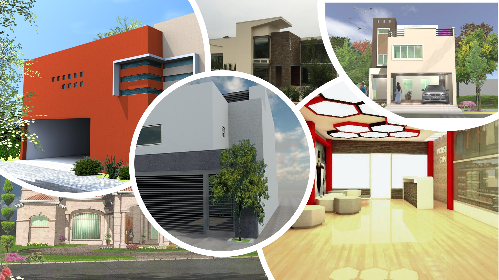 Imagen que muestra diferentes trabajos y proyectos de Uno A Proyectos